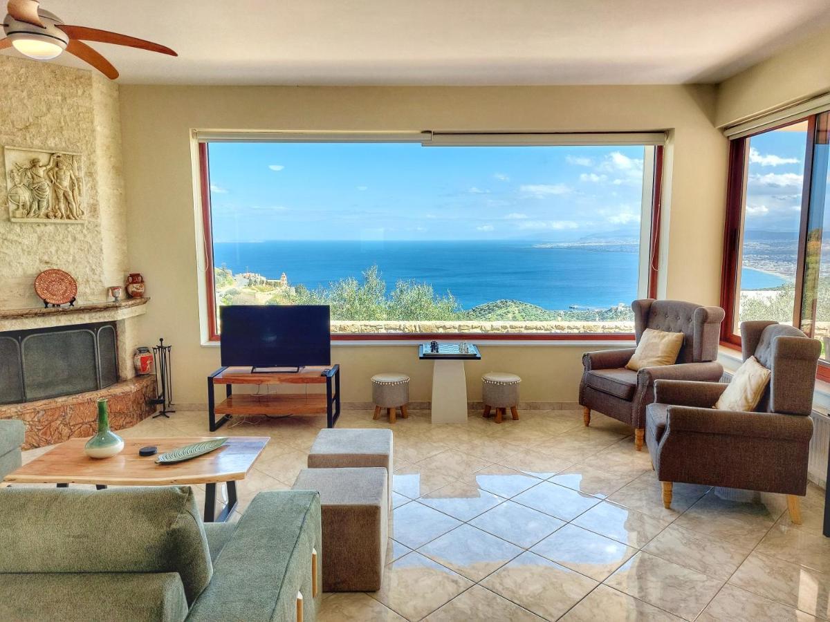 Villa Balcony, Cozy Villa With Amazing View Rodhiá Екстериор снимка