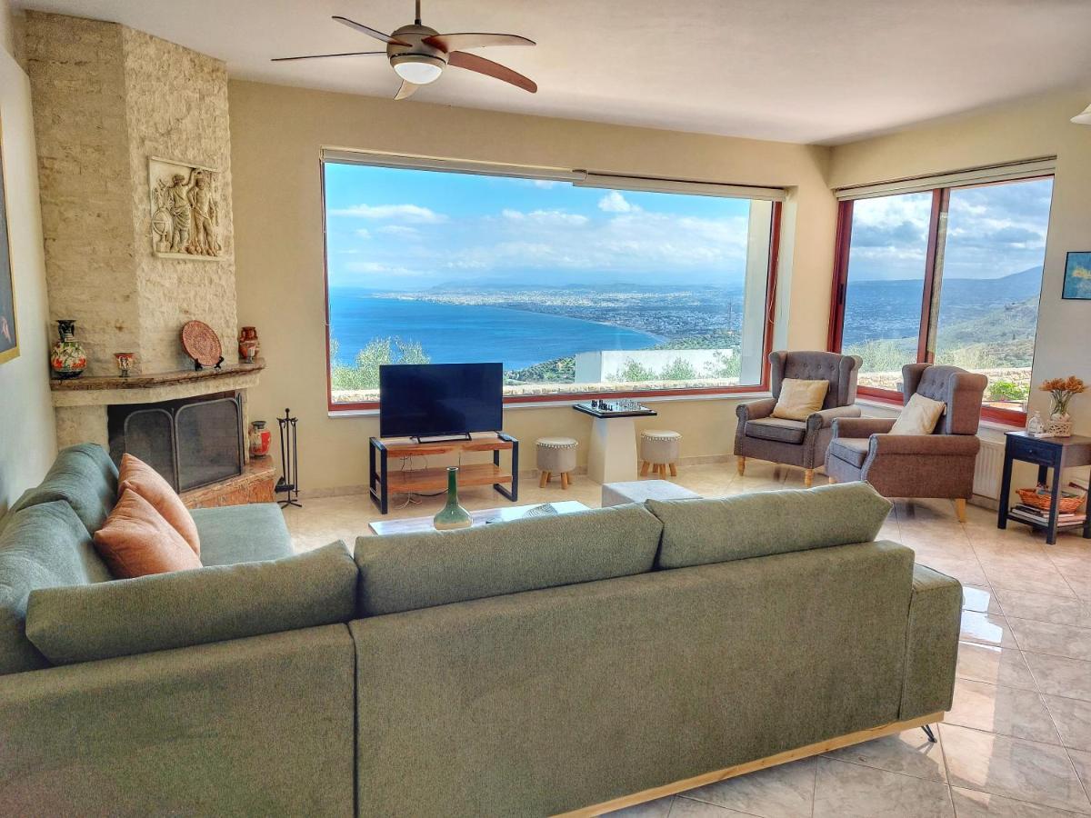Villa Balcony, Cozy Villa With Amazing View Rodhiá Екстериор снимка