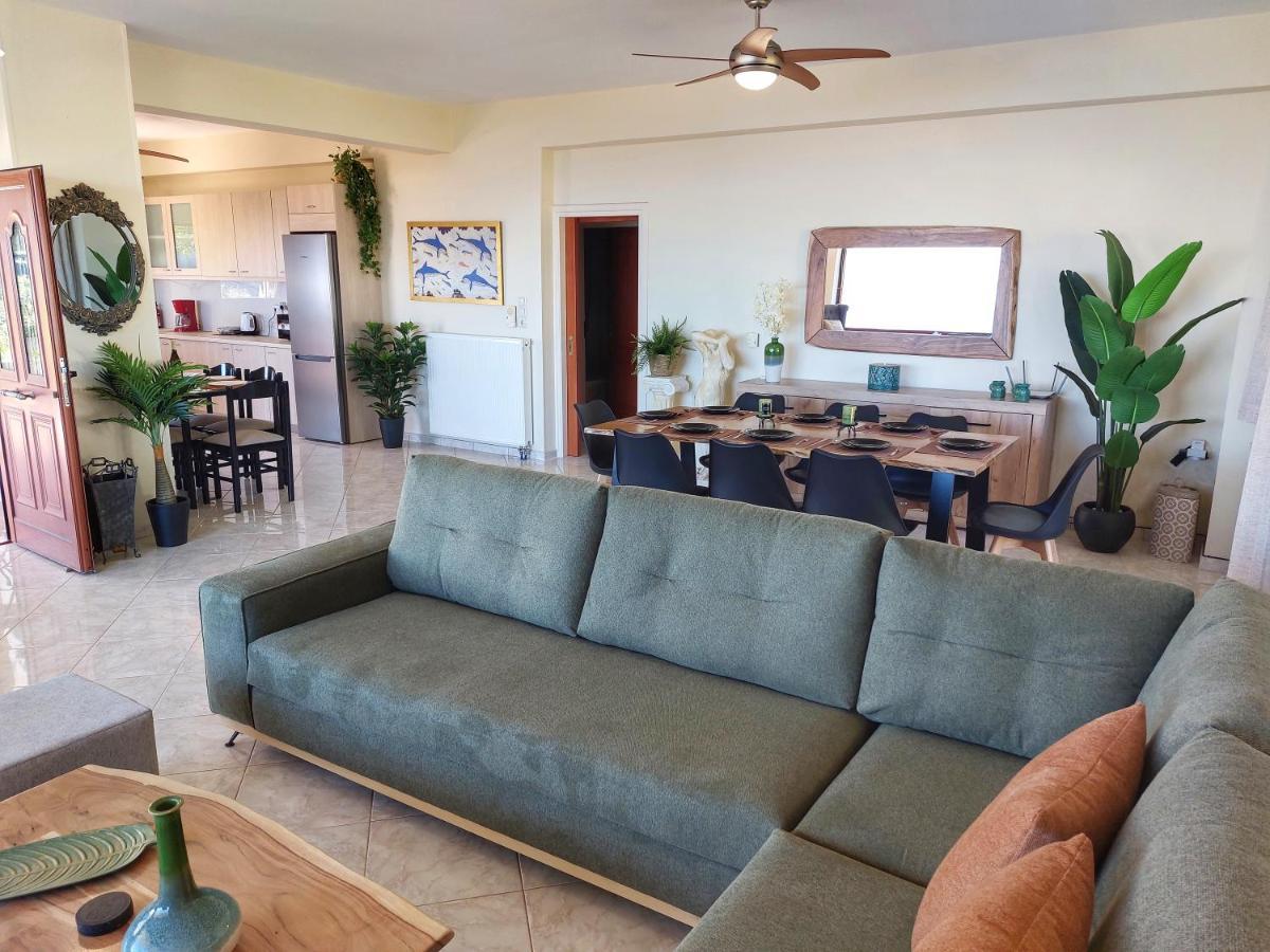 Villa Balcony, Cozy Villa With Amazing View Rodhiá Екстериор снимка