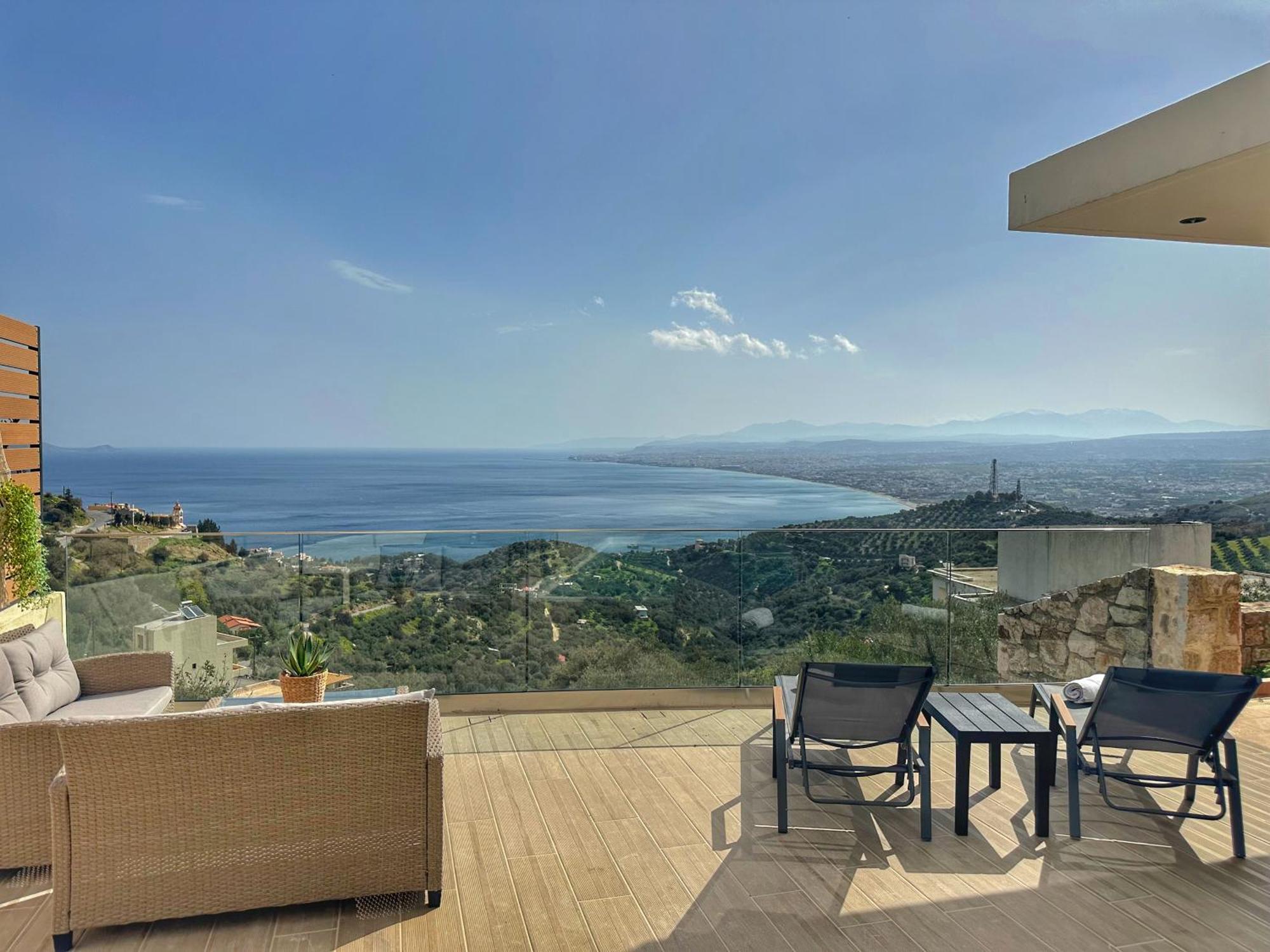 Villa Balcony, Cozy Villa With Amazing View Rodhiá Екстериор снимка