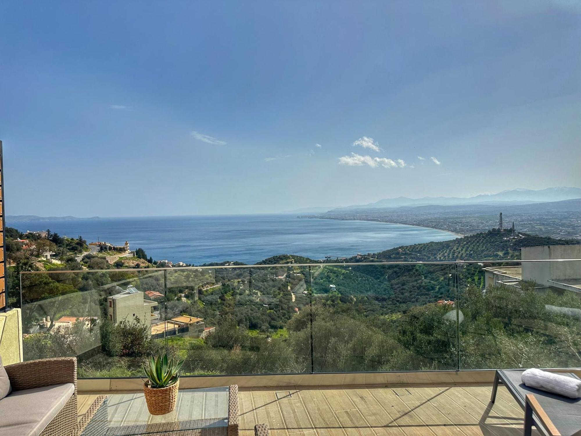 Villa Balcony, Cozy Villa With Amazing View Rodhiá Екстериор снимка