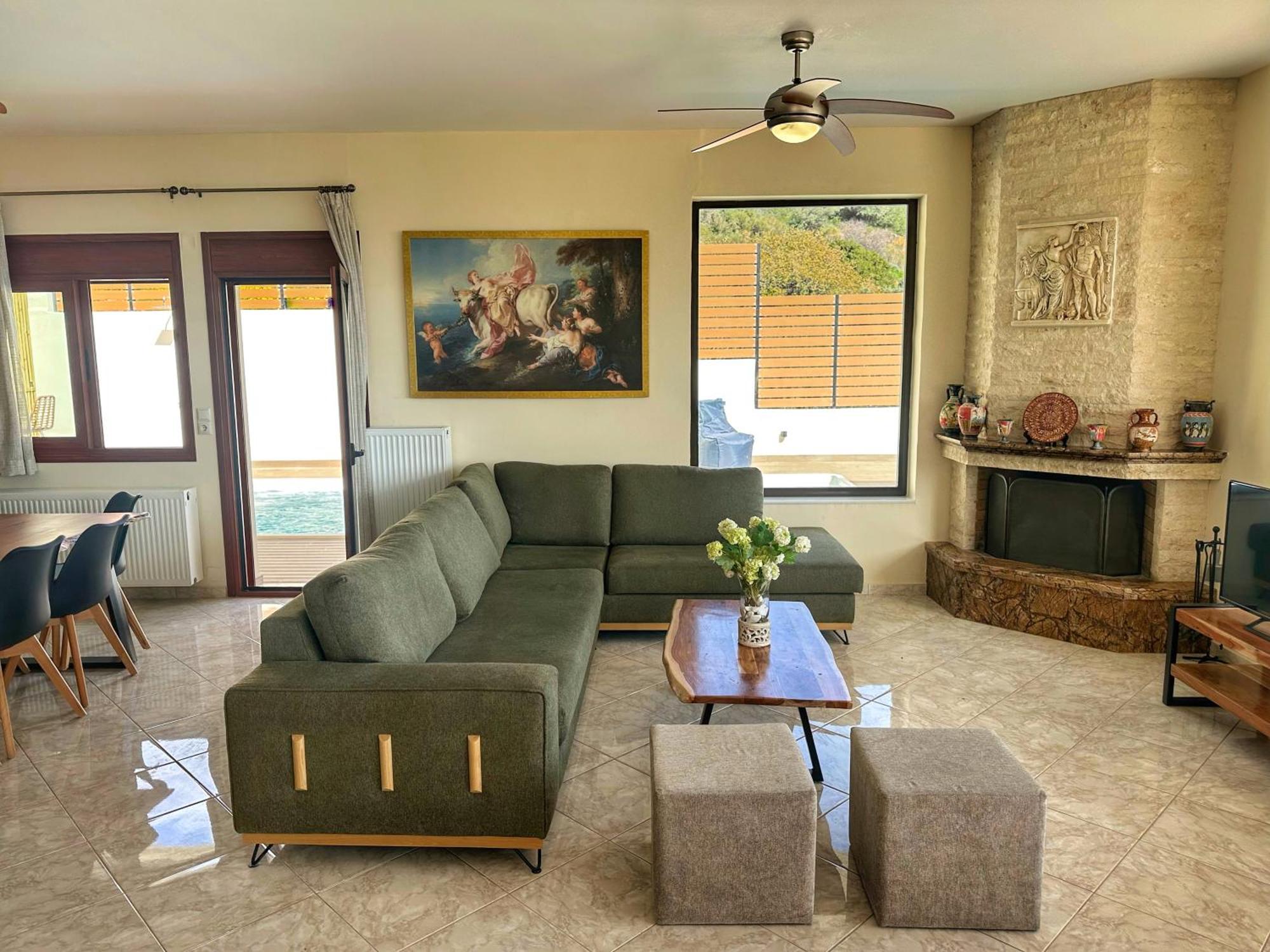 Villa Balcony, Cozy Villa With Amazing View Rodhiá Екстериор снимка