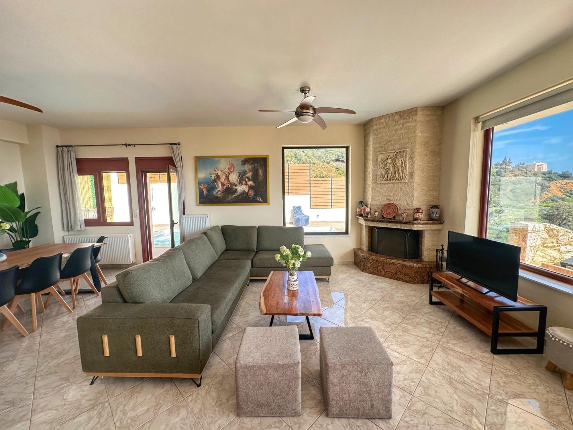 Villa Balcony, Cozy Villa With Amazing View Rodhiá Екстериор снимка