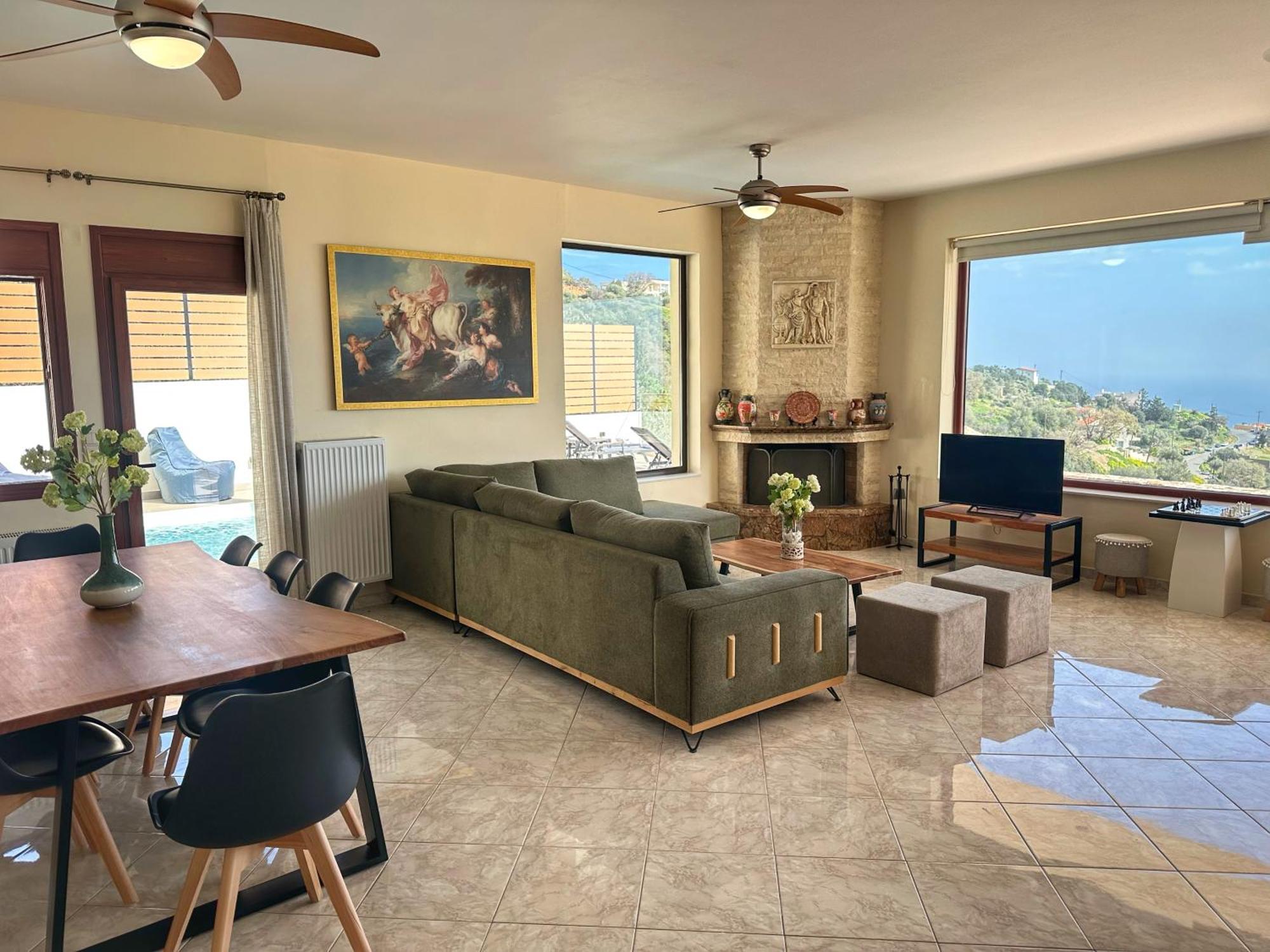 Villa Balcony, Cozy Villa With Amazing View Rodhiá Екстериор снимка