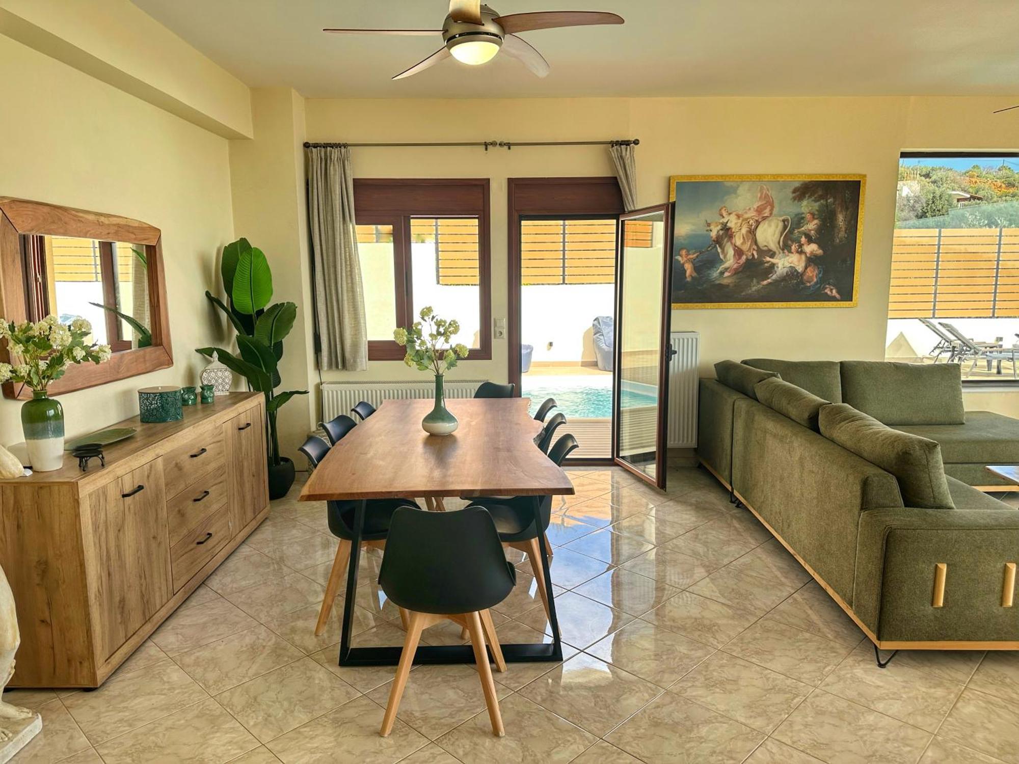 Villa Balcony, Cozy Villa With Amazing View Rodhiá Екстериор снимка