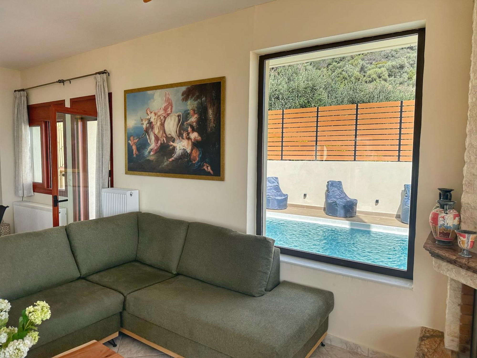 Villa Balcony, Cozy Villa With Amazing View Rodhiá Екстериор снимка