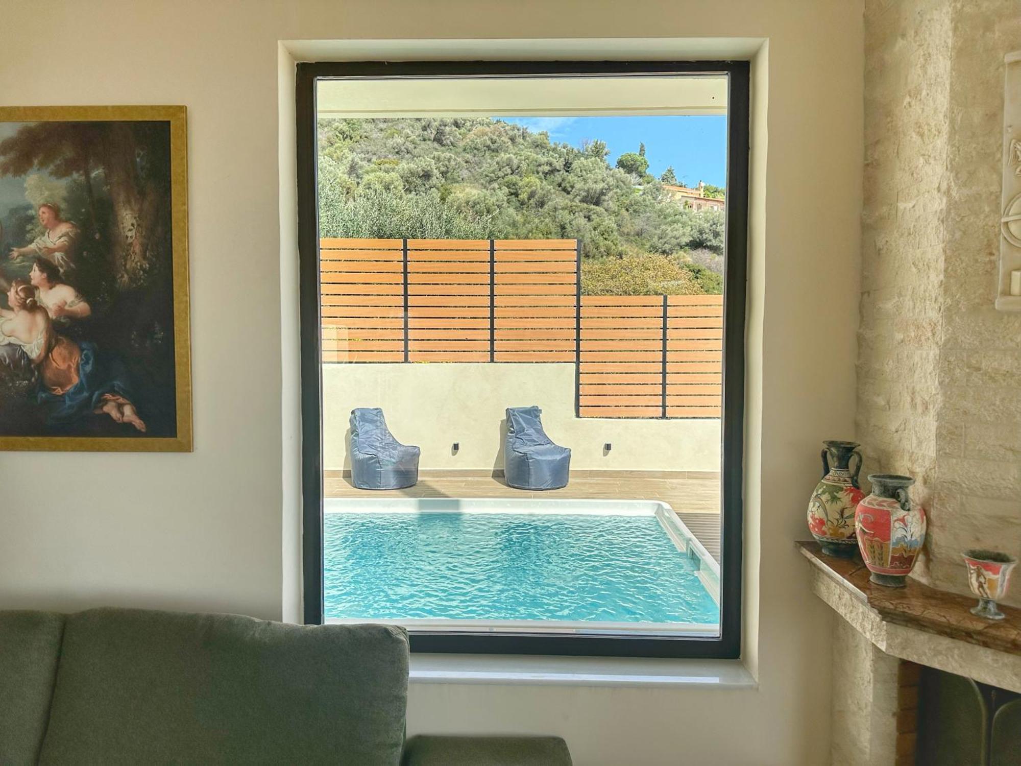 Villa Balcony, Cozy Villa With Amazing View Rodhiá Екстериор снимка