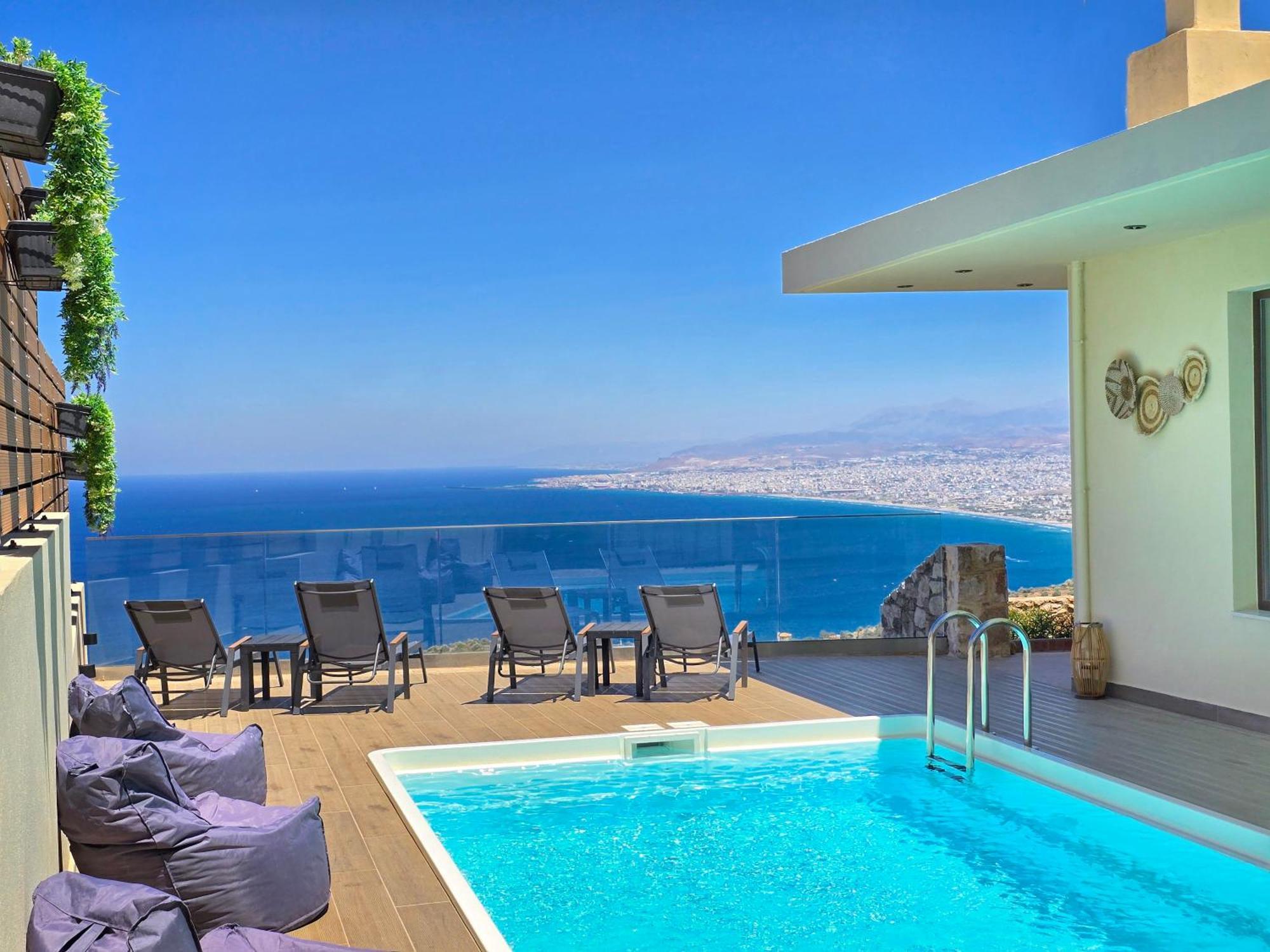 Villa Balcony, Cozy Villa With Amazing View Rodhiá Екстериор снимка