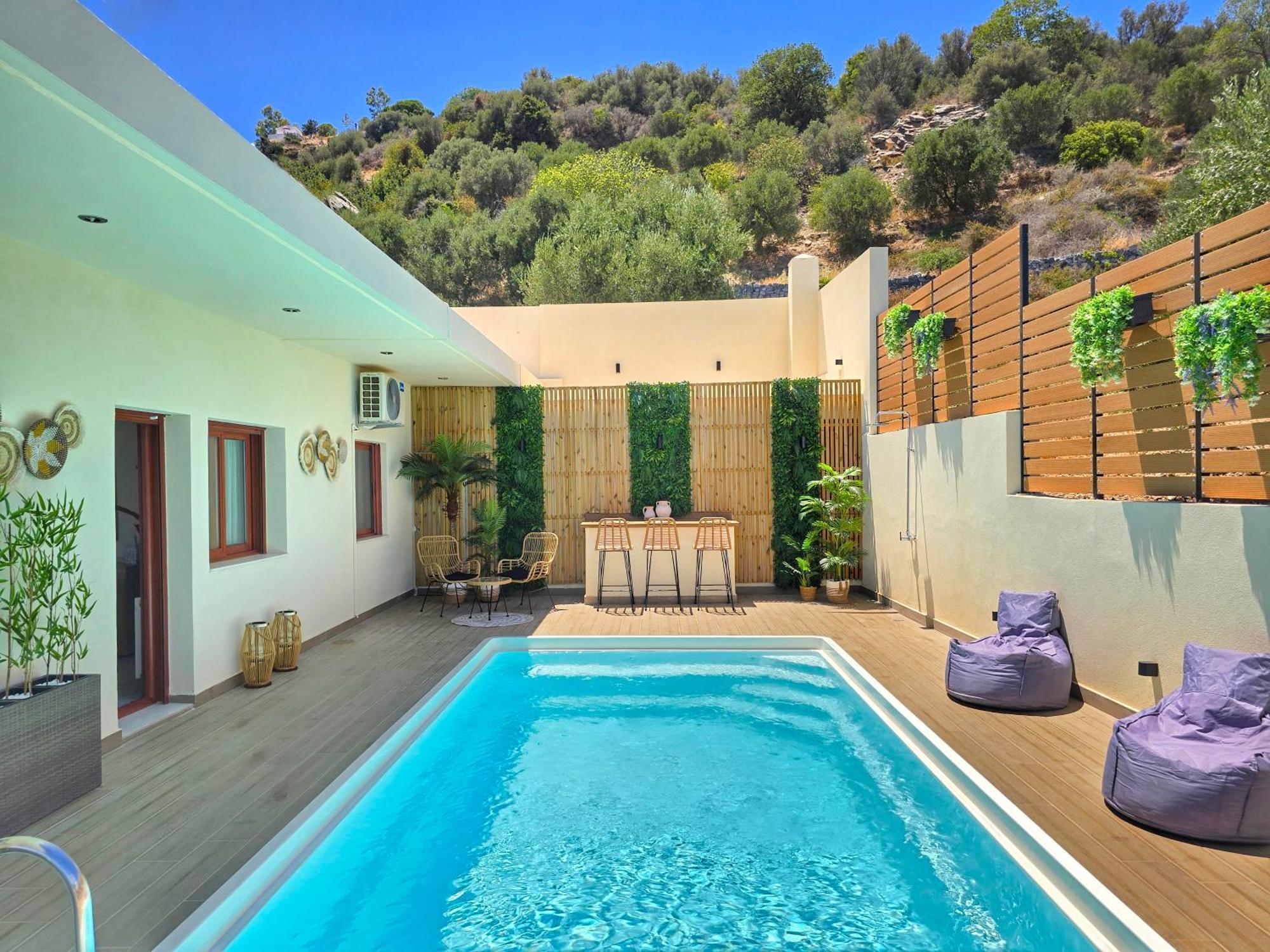 Villa Balcony, Cozy Villa With Amazing View Rodhiá Екстериор снимка