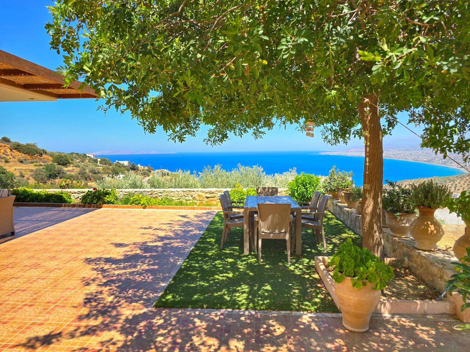 Villa Balcony, Cozy Villa With Amazing View Rodhiá Екстериор снимка