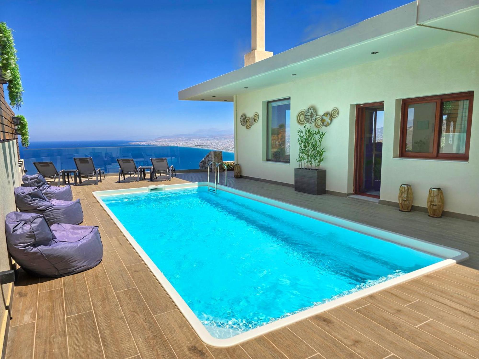 Villa Balcony, Cozy Villa With Amazing View Rodhiá Екстериор снимка