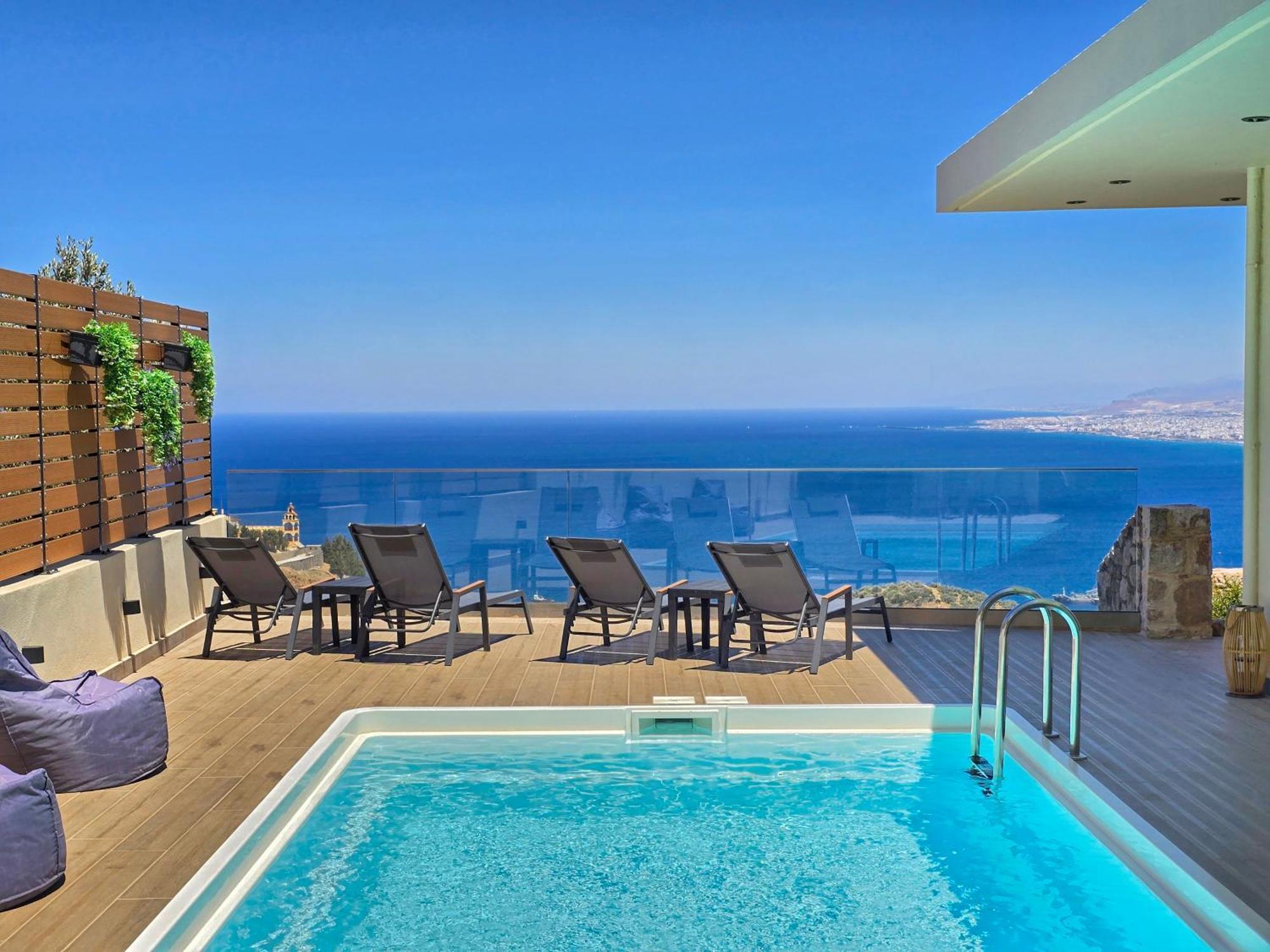Villa Balcony, Cozy Villa With Amazing View Rodhiá Екстериор снимка
